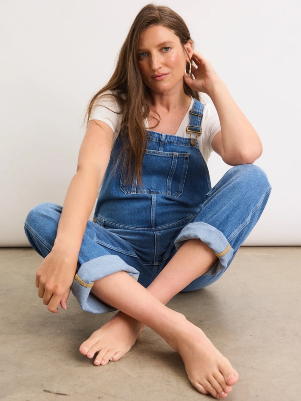Hatch maternity xl Blue Denim Women's Overalls